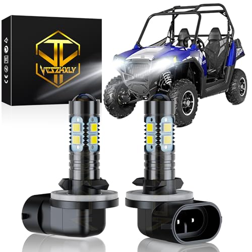 VCSZKXLY Compatible for Polaris RZR 800 EFI Headlights 2008 2009 2010, 886/894/881 Light Bulbs, 6000K Bright White 12V 35W Light Bulbs, Plug N Play, 2-Pack