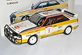 audi quattro 1980 interior Modell befindet sich in einer stilvollen passenden Verpackung.