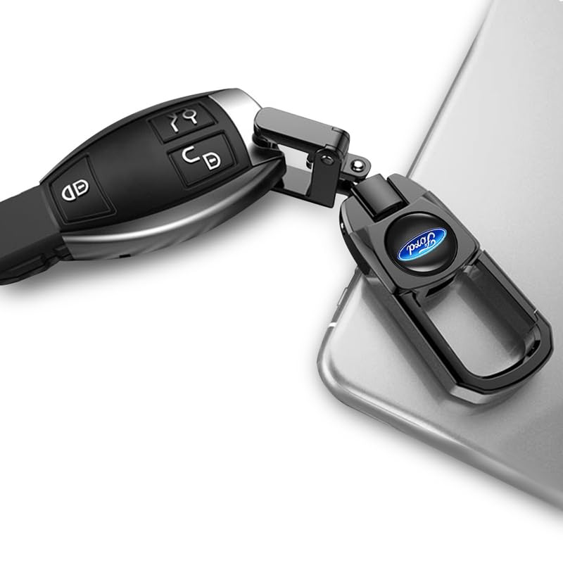 lovmmewlot-with-Ford-KeyringMetal-Car-Keychain-Replacement-with-Ford-Fusion-F150-F250-F350-F450-F550-Edge-Explorer-Mustang-F151Key-Chain-Key-ring-for-Car-AccessoriesFamily-PresentBlack