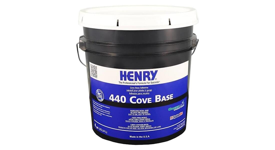Henry 12113 Cove Base Adhesive, 440, 15 Liter