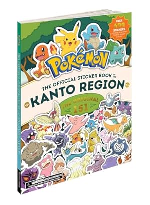 Book cover Pokémon The Official Sticker Book of the Kanto Region: The Original 151 (Pokemon Pikachu Press)