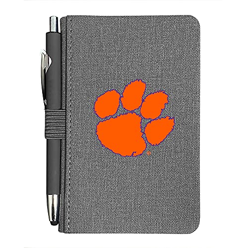 The Fanatic Group Clemson Tigers Journal with Pen, Design 1 - Gray