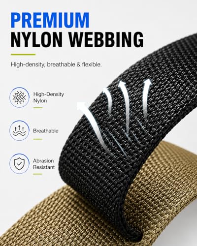 Image of Mens Belt, Tactical Military Utility Rigger Work 1.25 Inch Belts for Men Women with Quick Release Buckle
