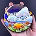 Flint Hills of Kansas Sunset Pinback Button, Retro Midwest Art Gift, Handmade Accessories 2.25