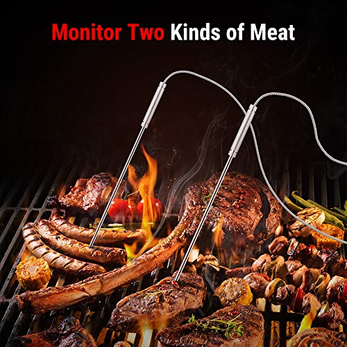 ThermoPro TP28C 150m Funkthermometer Grillthermometer mit 2 Sonden Küchenuhr Fleischthermometer Bratenthermometer IPX4 Wasserdicht für Ofen, Dutch Oven, Gasgrill – Bild 3