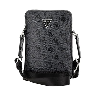 GUESS borsa a tracolla Vezzola Eco Flat Squared XBody Bag Black antracite