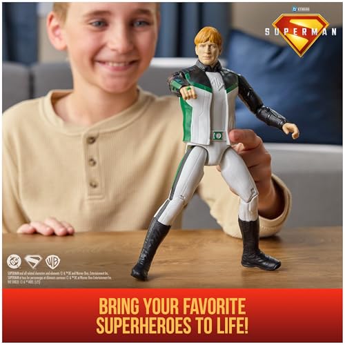 Image of DC Comics, Superman Green Lantern 12-inch Superhero Action Figure, Kids Toys for Boys and Girls Pretend Play, for Ages 4 and Up