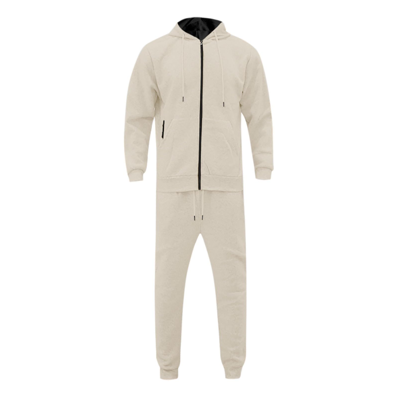 Generisch Tuta da jogging da uomo, per uomo, palestra, sportiva, per il tempo libero, per la casa, abbigliamento sportivo, con cappuccio e tasche
