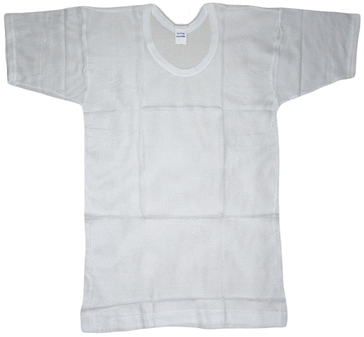 Pack of 2 Netted Vest RNS for Men White with Sleeve, Cotton, Mesh, Jali Vest-picture-58