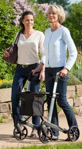 Russka Rollator Vital Leichtgewicht Sitzhöhe 54cm u. 62 cm / verschied. Farben / klappbar Größe Sitzhöhe: 62 cm, Farbe mokka