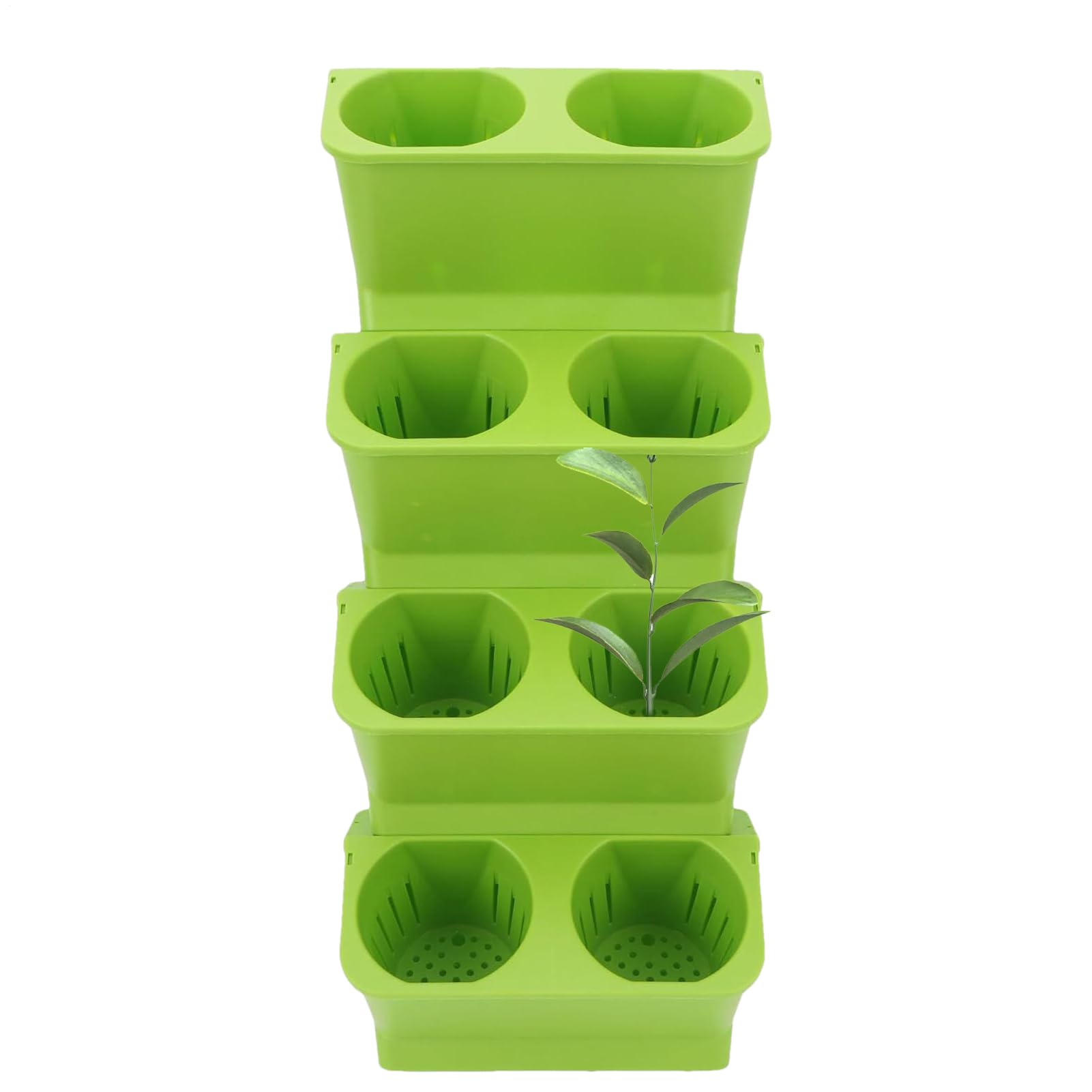 Jardinière verticale gain de place double couche amovible pour balcon et terrasse