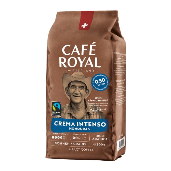Café Royal Crema Intenso Honduras 500 g Bohnen Int. 4/5 Fairtrade
