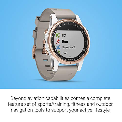 Garmin D2 Delta S, Smaller-sized GPS Pilot Watch, Includes Smartwatch Features, Heart Rate and Music, Rose Gold with… - Image 6