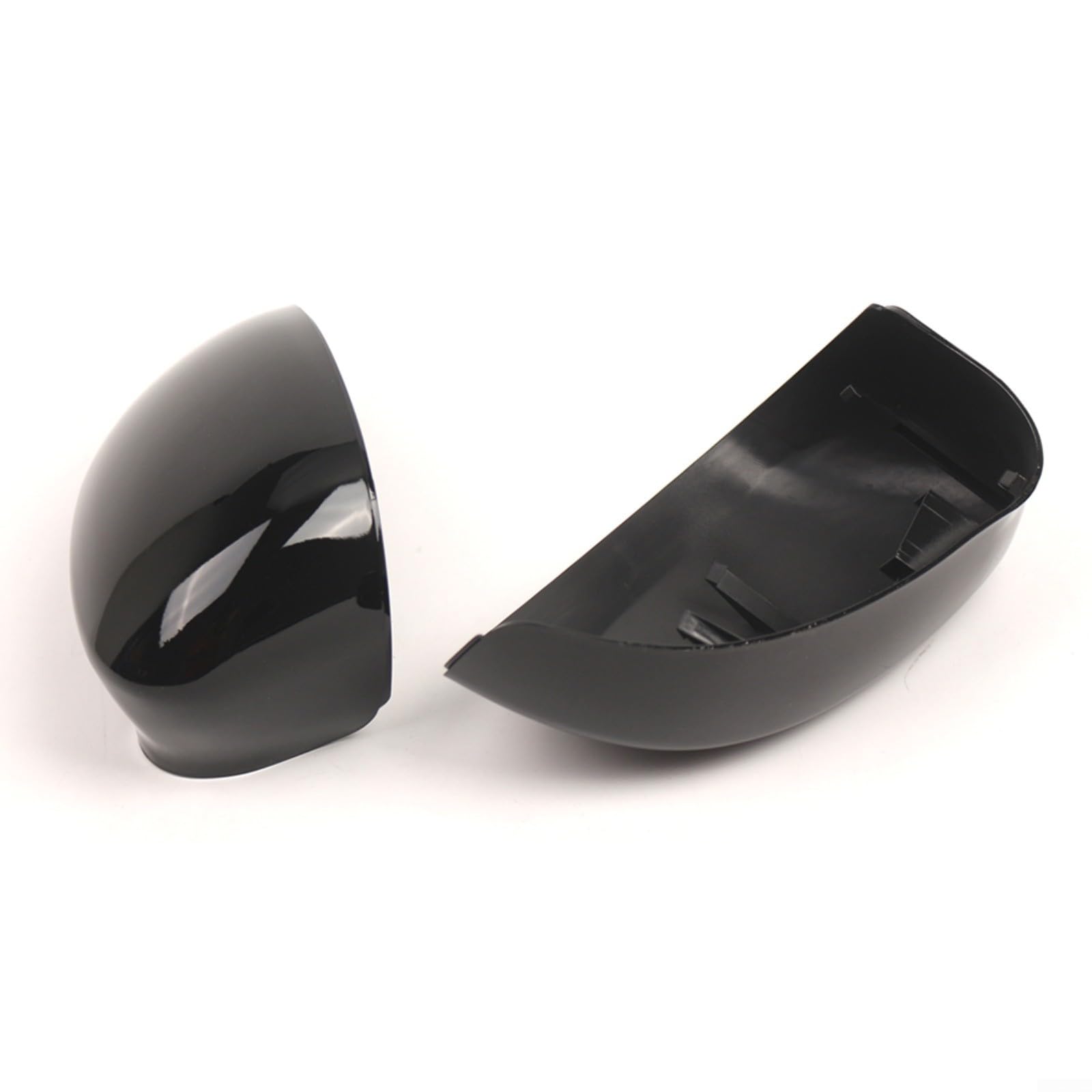 2 pezzi Cassa Specchio Nero Lucido ABS Per Fiat 500 500C 2007 – 2023 Grande Punto 2005 – 2018 per EVO AB 10/2009 Copertura Specchietto Esterno Ricambio Robusto Resistente Resistente all'usura Facile