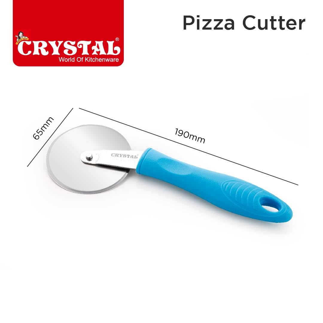 Crystal - MKA069 Stainless Steel Pizza Cutter, Multicolour 4