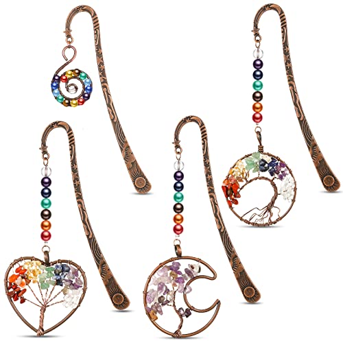 Marque-page en cristal 7 chakras : le coffret cadeau vintage idéal pour les passionnés