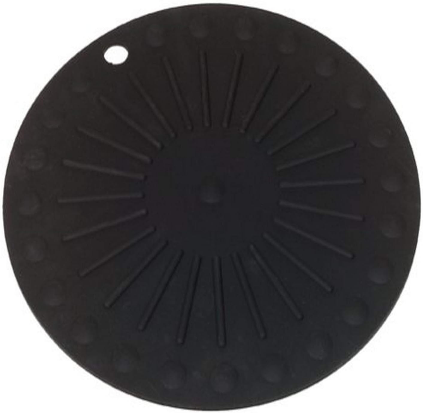 Lamson Round HotSpot Silicone Hot Pan Holder/Trivet, Black