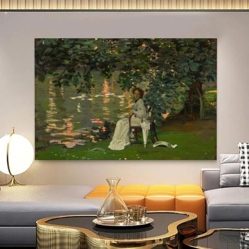 Affiche d'art John Lavery Sous les Arbres de haute précision pour décoration - 7