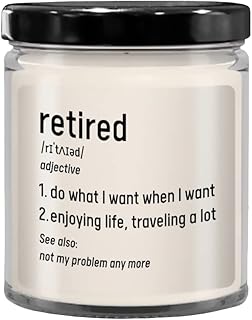 Happy Retirement Candle, Coworker Retirement Gift, Teacher Retirement, Retirement Gift for Women, Doctor Retirement