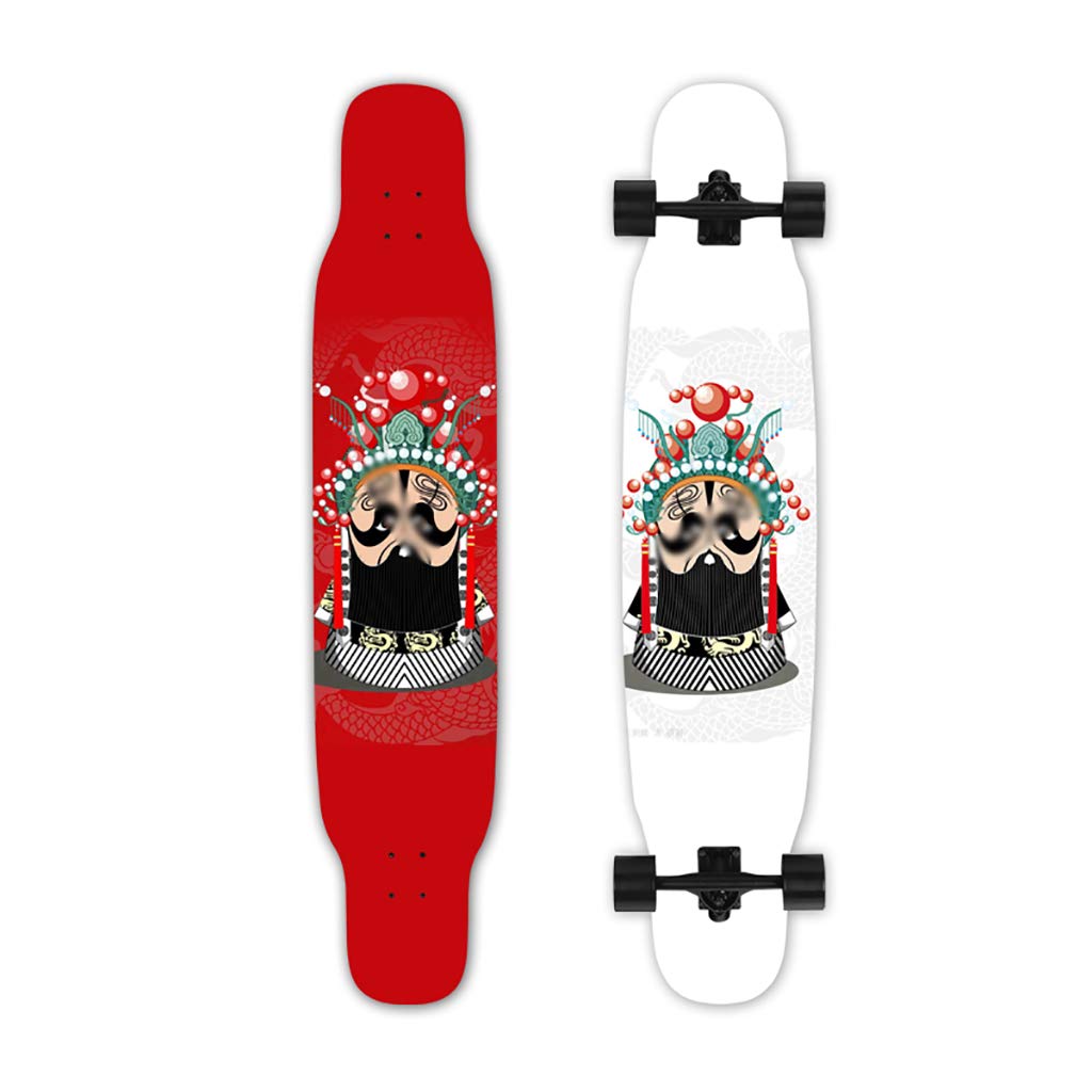 Planche à roulettes Portable Kick Skate Board Cruiser Planches à roulettes en érable Canadien pour Enfants débutants Adultes, 46"x 9"