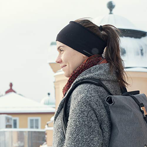 The Friendly Swede Stirnband - Kopfband, Headband für optimalen Ohrenschutz beim Jogging, Wandern, Skifahren und Motorrad Fahren - Stirnbänder für Damen und Herren das Winter und Herbst