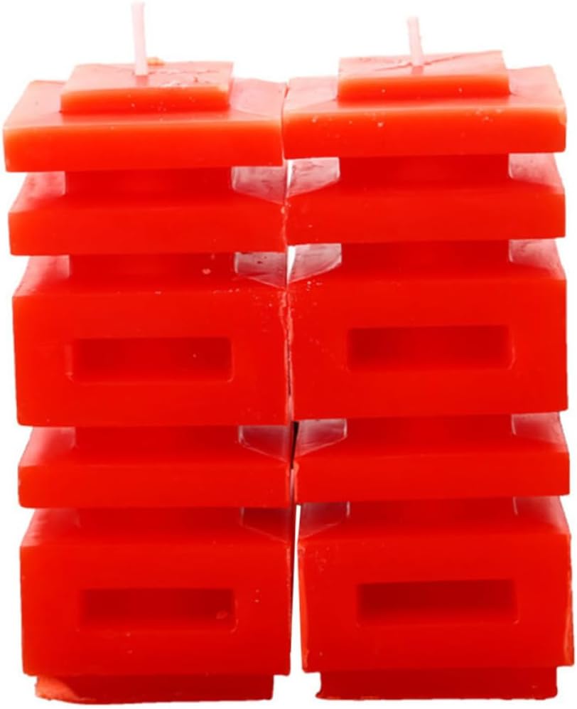 Chinese Double Xi Wedding Candle Pair Red Paraffin Festive Decor