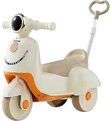 Bicicleta de Equilíbrio 2 em 1 Kidino com Luz e Som, Triciclo Motoca Sem Pedal Unissex