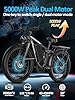 (24" EB7Pro, White) Electric Bike for Adults, 4000W Peak 5000W Dual Motor Ebike, 52V 32AH, 90Mile & 45MPH Fat Tire All Terrain Electric Bicycles, 7 Speed AWD Full Suspension Electric Mountain Bike #1