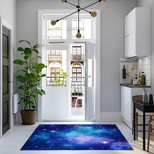 Alfombras infantiles para sala de estar con estrellas simples y base antideslizante 5