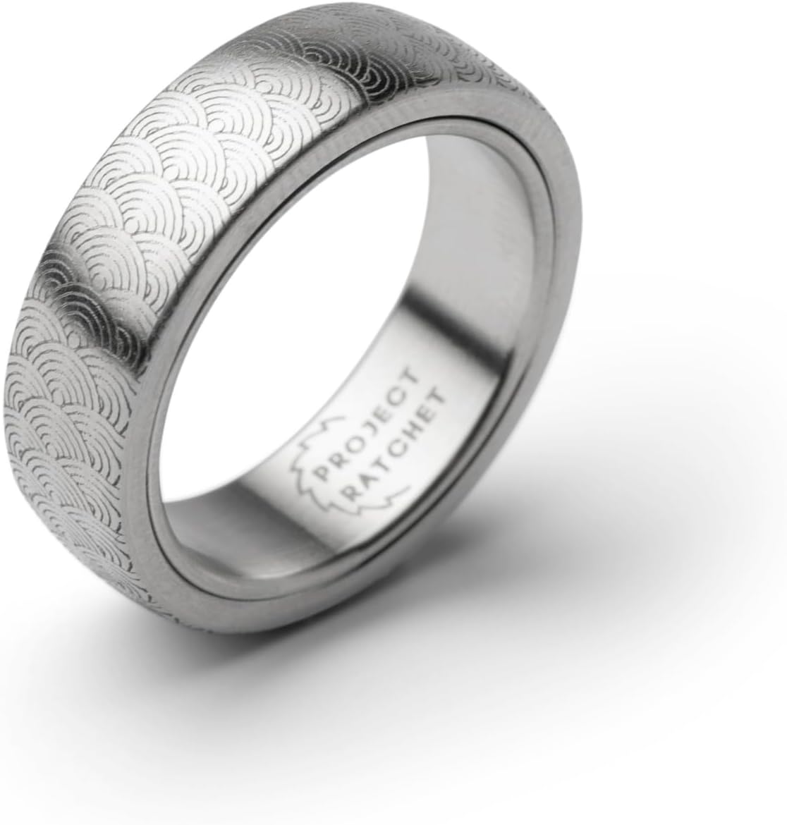 Project wearable clicking fidget ring for adults | help relieve anxiety, stress and tension | promotes focus, clarity and calm | tactile fidget tool (stainless steel)