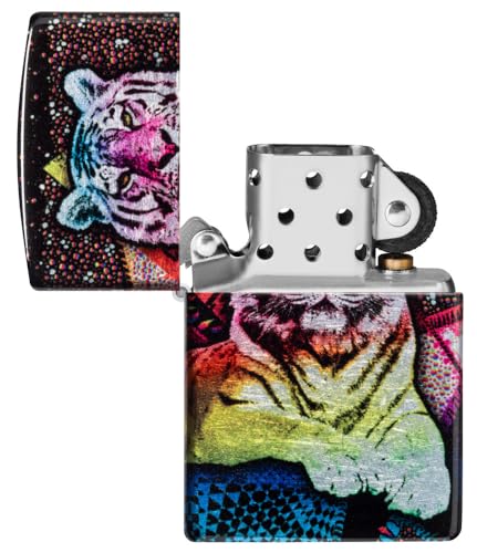 Encendedor Zippo Mystic Tiger Diseño Multicolor miniatura 5