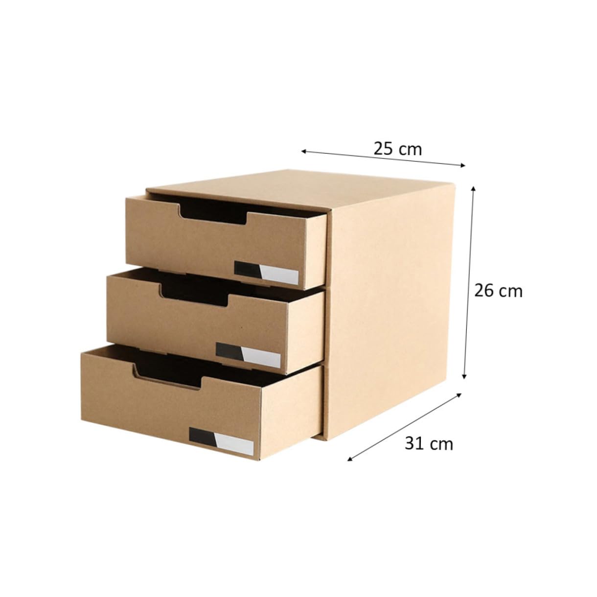 DOITOOL Scatola Stoccaggio Carta per Scrivania Organizer per Cancelleria e Documenti Design Elegante e Portatile per Ufficio e Studio Ottimizza Spazi Piccoli con Etichette Orizzontali