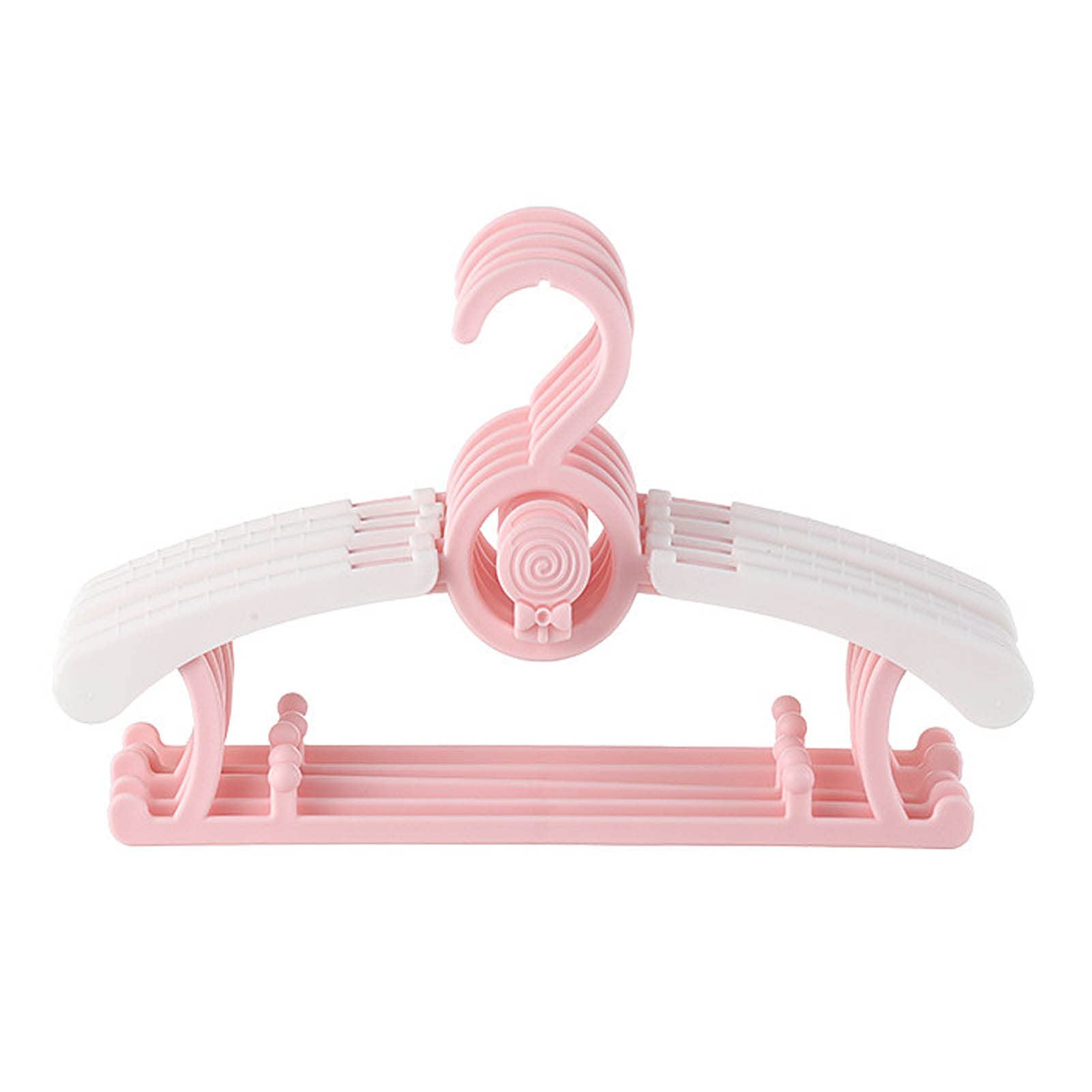 Cintres cascade enfants en plastique - Lot de 20 cintres gain de place