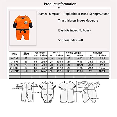 Iurnxb Newborn Long Sleeve Baby Boy And Girls Anime Rompers Costume Jumpsuit Baby Clothes thumb #6