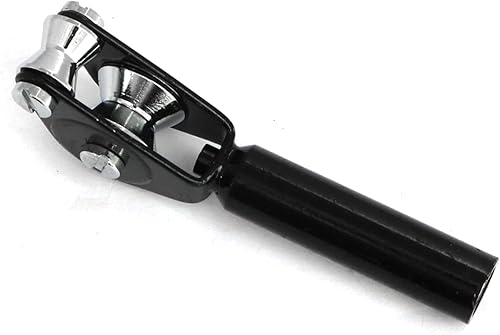 Miniatura 2 de Rodillo de pesca de acero inoxidable con punta de guía superior caña de pescar para barco de mar, pesca Trolling, negro