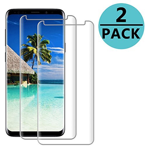 [2 - Pack] S9 Plus Screen Protector,[9H Hardness][Anti-Fingerprint][Ultra-Clear][Bubble Free] Tempered Glass Screen Protector Compatible with Samsung Galaxy S9 Plus