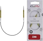 KnitPro Zing Fixed Circular Needles 9" (22.5cm) | US Size 8 (5mm)