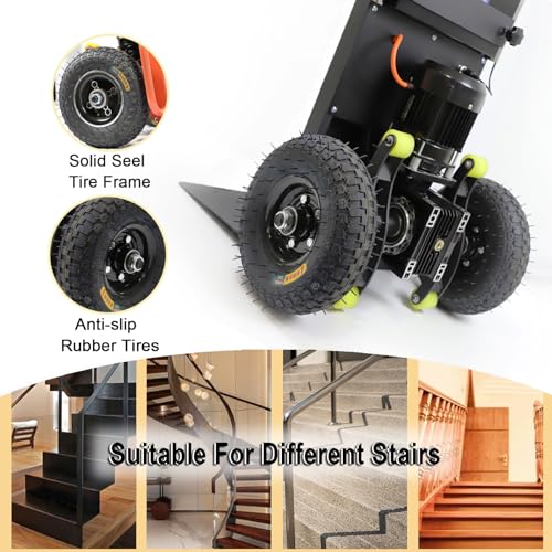 Lzhtime PJI01 Electric Stair Climbing Dolly, 1200W Powered Electric Stair Climbing Hand Trucks Dolly Cart thumb #2
