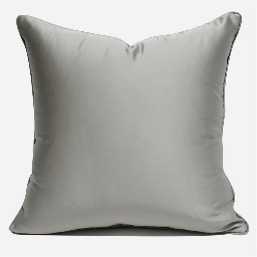 HBJWOV Grey Sofa Pillow Case Hotel Model Bedroom Bed Stripes Against The Cover