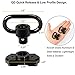 REERON 2 Point Sling & Mloc Sling Mount - Adjustable Extra Long Two Point Traditional Rifle Sling with 2 Pack 1.25