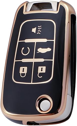 Miniatura 7 de ontto Funda para llavero con tapa de 5 botones para Chevy Car Key Case Fit para Buick Lacrosse Encore Allure Remote Key Holder