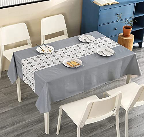 Nappe antisalissure lavable et effaçable pour table de cuisine rectangulaire