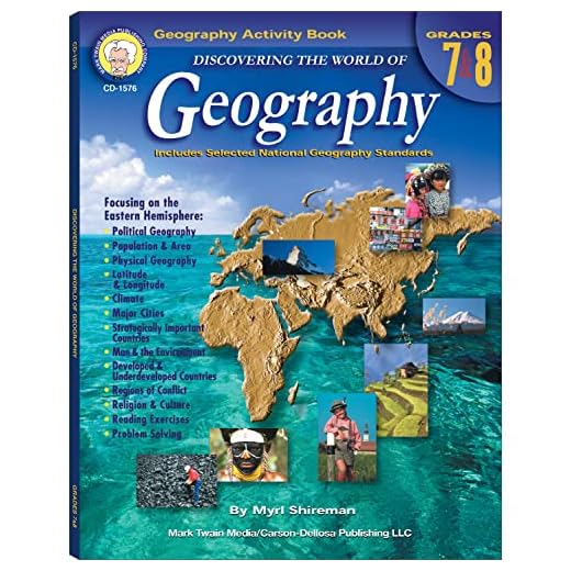 Mark Twain Media | Geography Resource Workbook | 7th–8th Grade, 128pgs (Discovering the World of Geography)