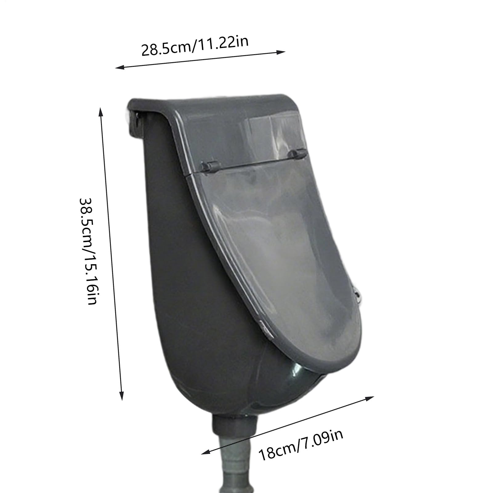 Urinarios Para Baño De Hombres Tapa Anti-Olor Estilo WC Hombre Montaje | Urinario para exteriores Hogar, Cobertizo, Jardín, Autocaravana, Garaje, Camping, Obra, Parque Público, Gimnasio