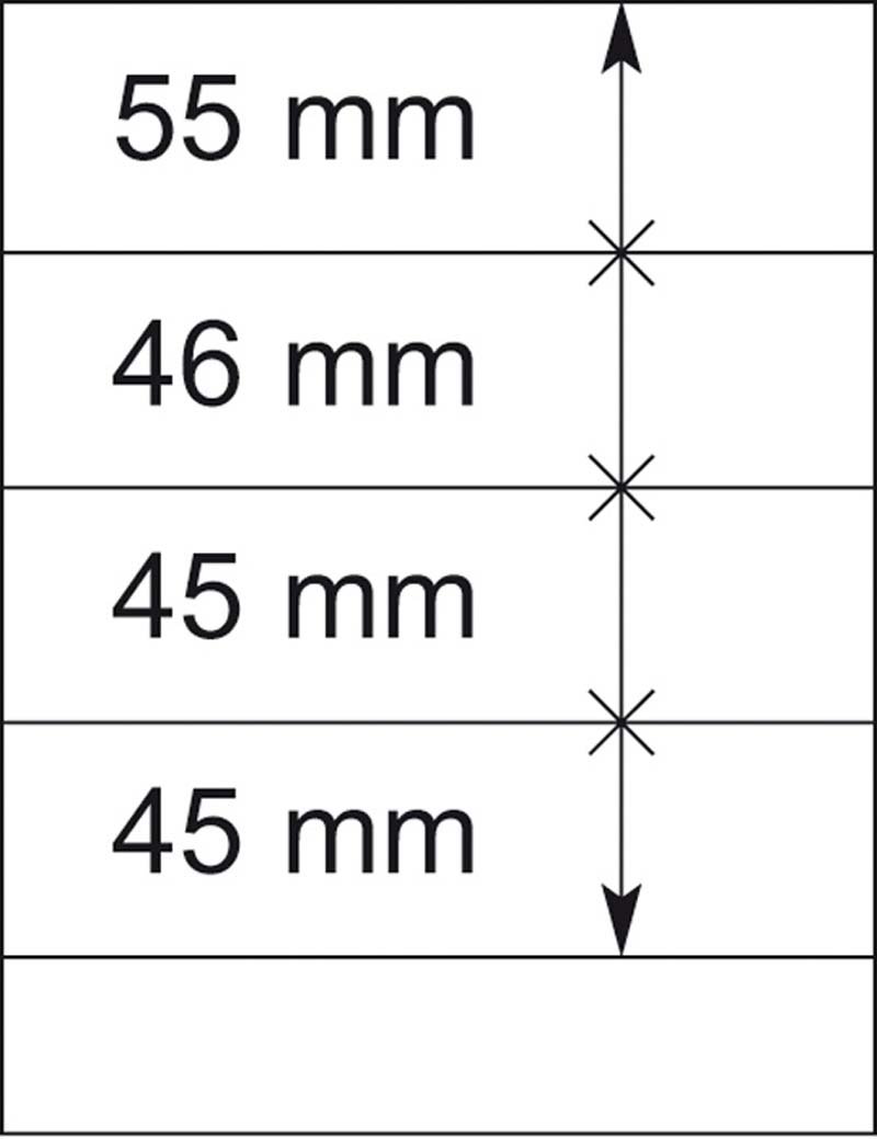 Feuilles neutres LINDNER-T classeur timbre et protection document