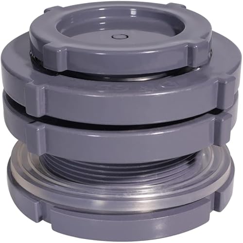 Vista 10 de Ququyi Conector Adaptador de Mamparo para Tanque de Agua de PVC de 3/4 Pulgadas Accesorio con Tapones Accesorio de Tubería Thru-Bulk para Barriles