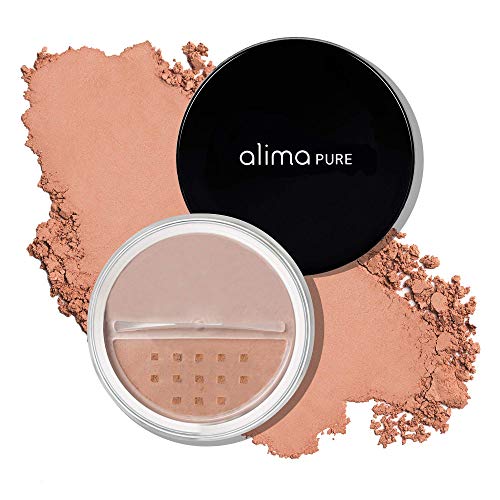 Alima Pure Loose Mineral Blush, Powder Blush Makeup, Cheek Tint Face Blushes with Satin Matte Finish, Pink Blush Makeup, Talc Free Blush, Natural Blush for cheeks Vegan Blush .15 oz/ 4.5 g