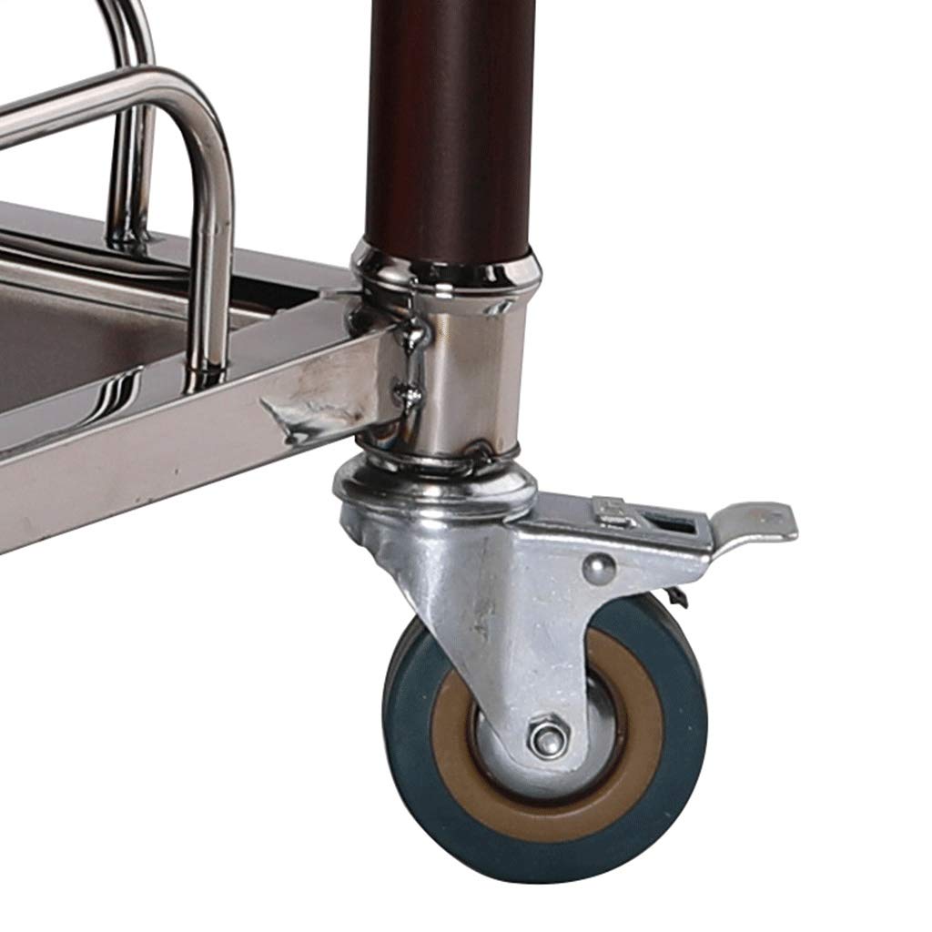 Carrito de almacenamiento de vino para cocina, carrito de servir bebidas, carrito de vino y té para restaurantes, hogar y eventos, elegante organizador de bebidas para vino y bebidas