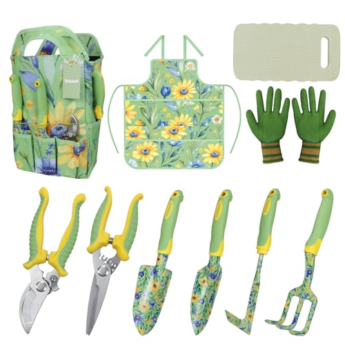Patioland 10-Piece Garden Tool Set – Green...