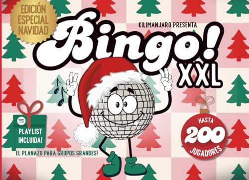 BINGO MUSICAL ESPECIAL NAVIDAD XXL – EDICIÓN ESPECIAL PARA GRUPOS GRANDES: El juego más divertido para empresas, clubs y fiestas navideñas. 200 cartones únicos + playlist para animar cualquier evento.